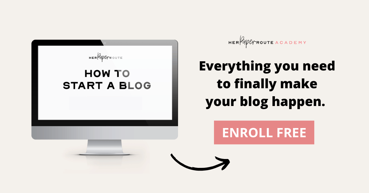 How to start a blog free course